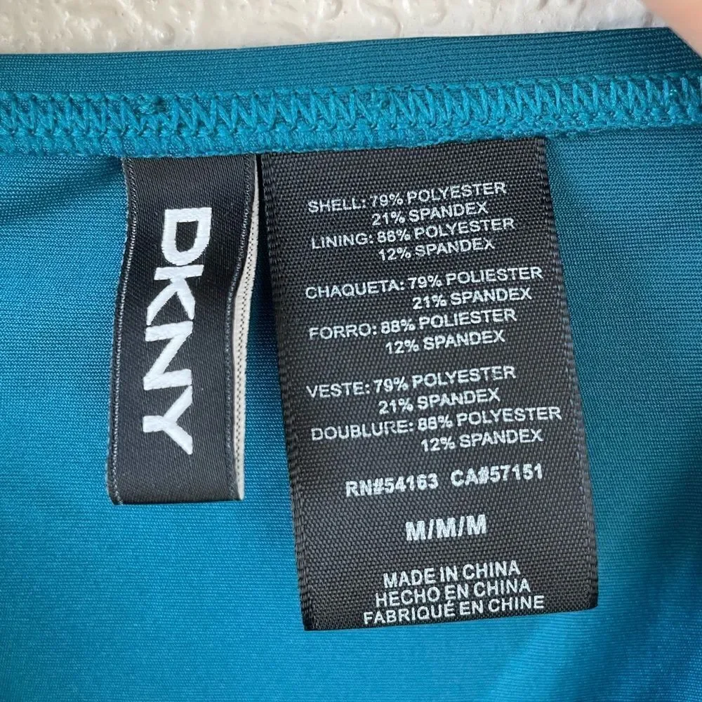 NWOT DKNY Blue Bikini Bottoms Size M